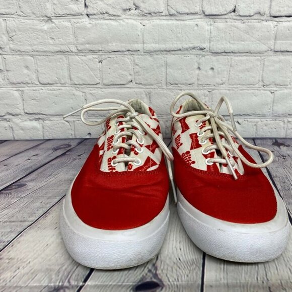 Alife Shoes Budweiser Sneakers Men Size 9.5 Red White Bud King of Beers - Picture 2 of 11